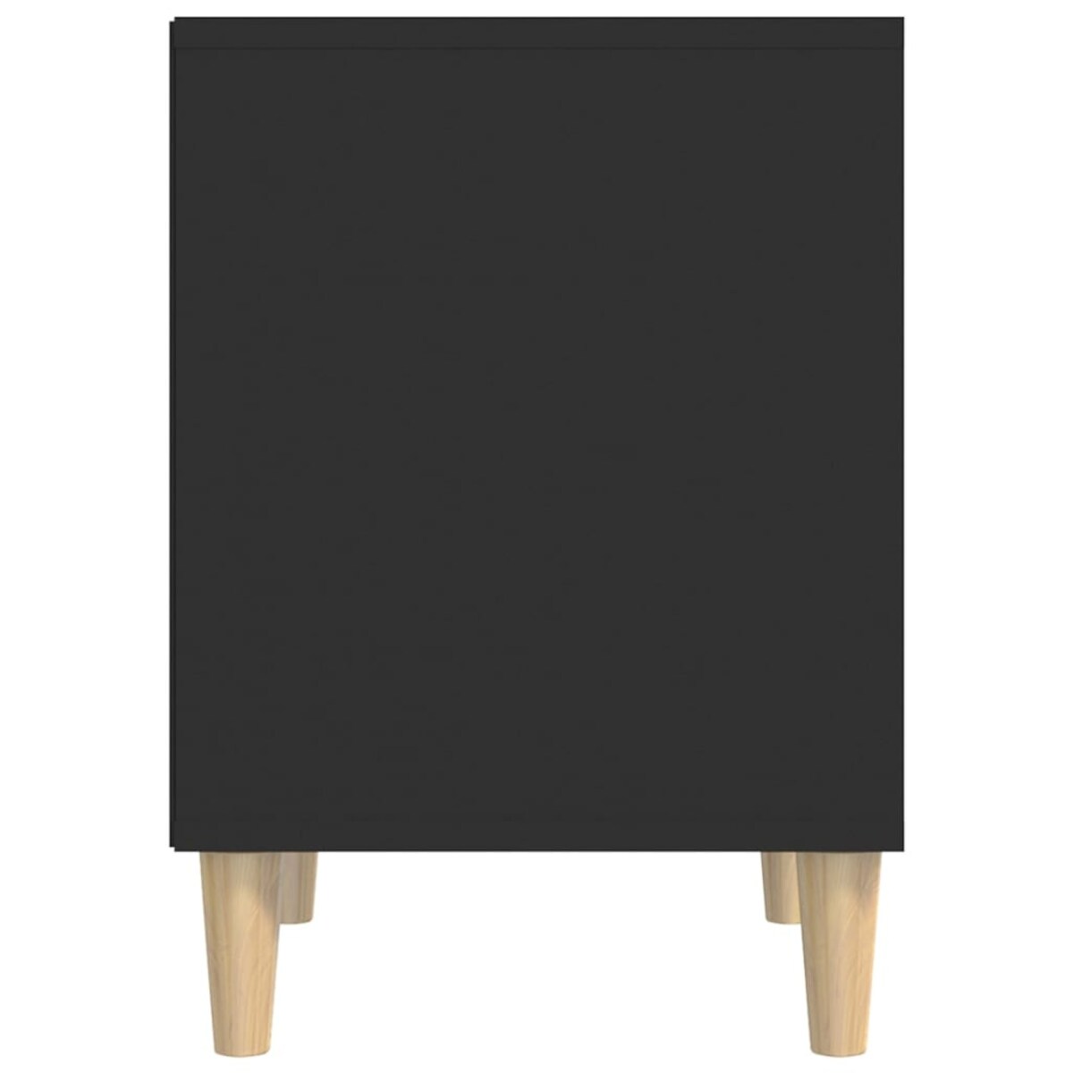 vidaXL Szafka nocna, czarny, 40x35x50 cm, materiał drewnopochodny