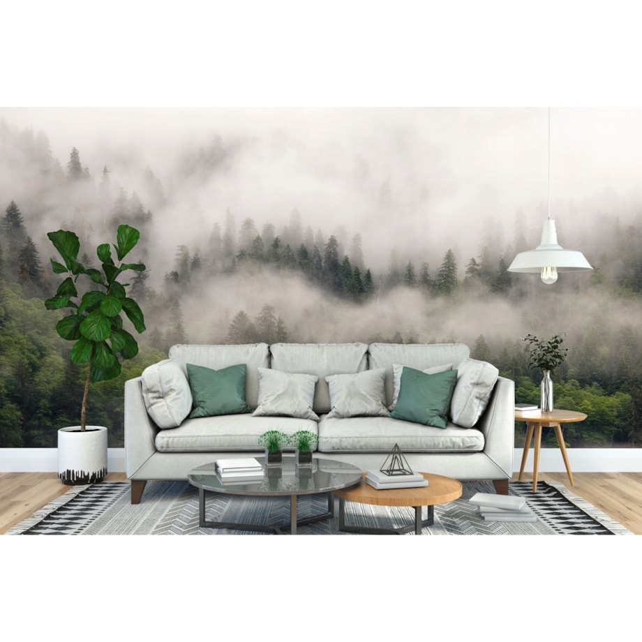 FOTOTAPETA 01-LAS_WE_MGLE DO SYPIALNI SALONU TAPETA ŚCIENNA 400x280