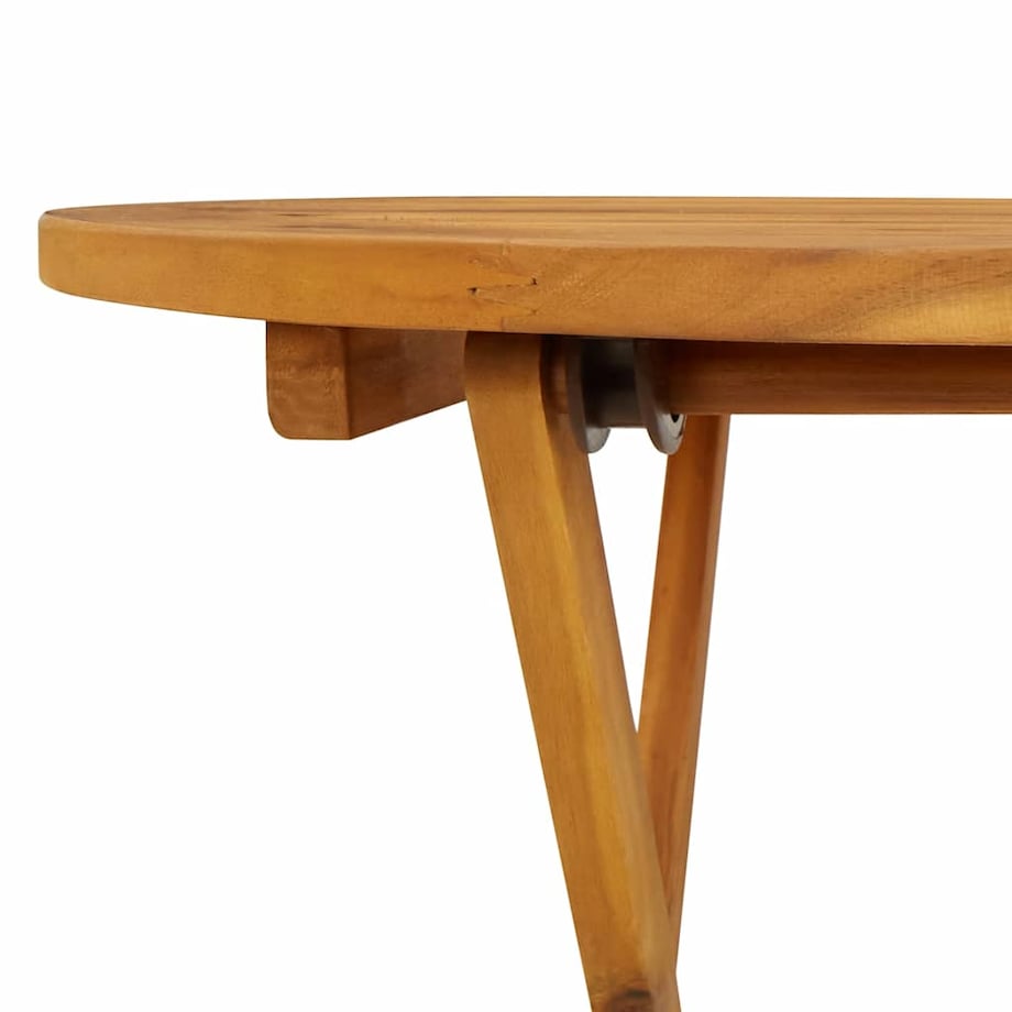 vidaXL Składany stół ogrodowy, 70 cm, lite drewno akacjowe