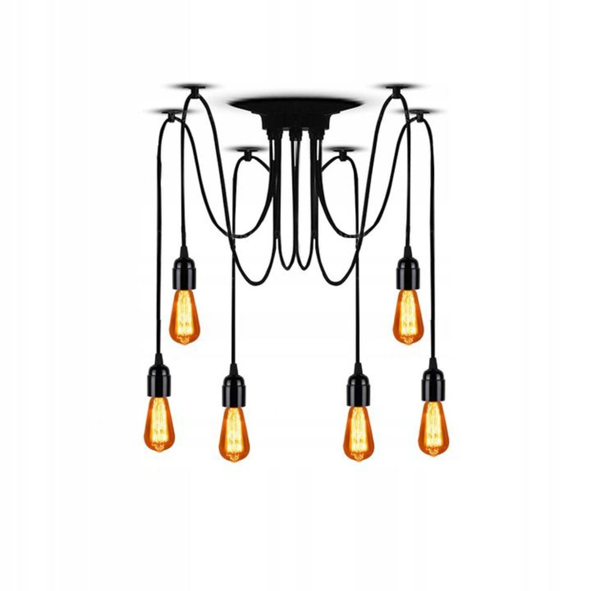 Lampa Sufitowa Wisząca Żyrandol Pająk 6 E27 Led