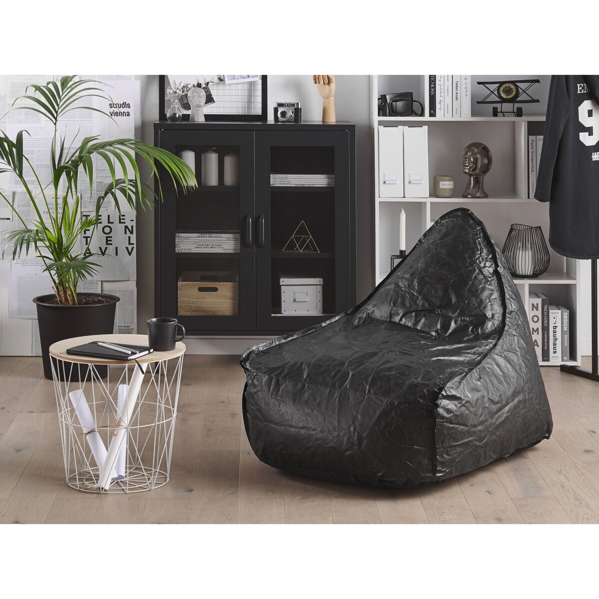 Fotel worek 200 L DROP 63 cm 75 cm Czarny