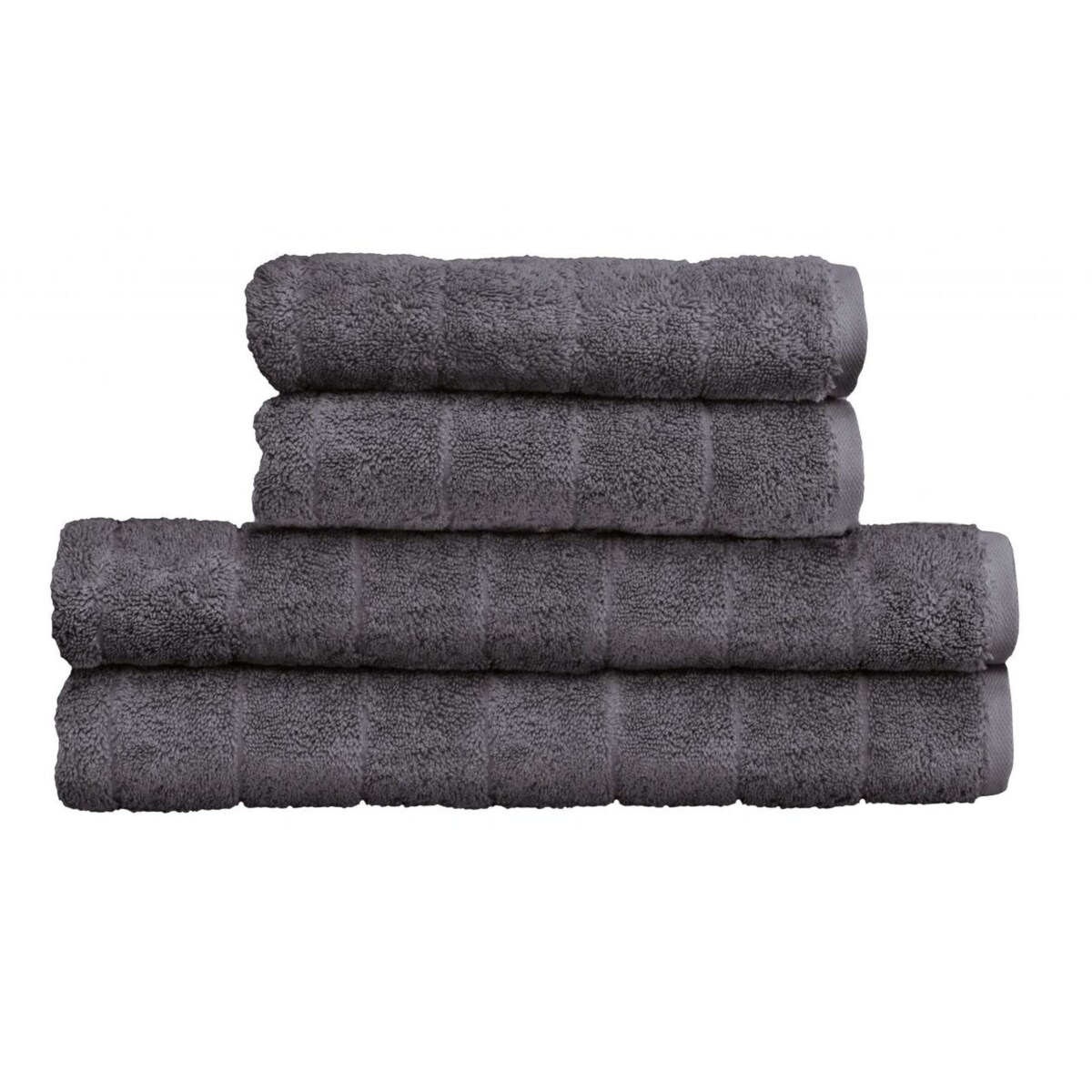 Kleine Wolke Via Wegański Ręcznik do rąk szary 50x100 cm ECO LIVING