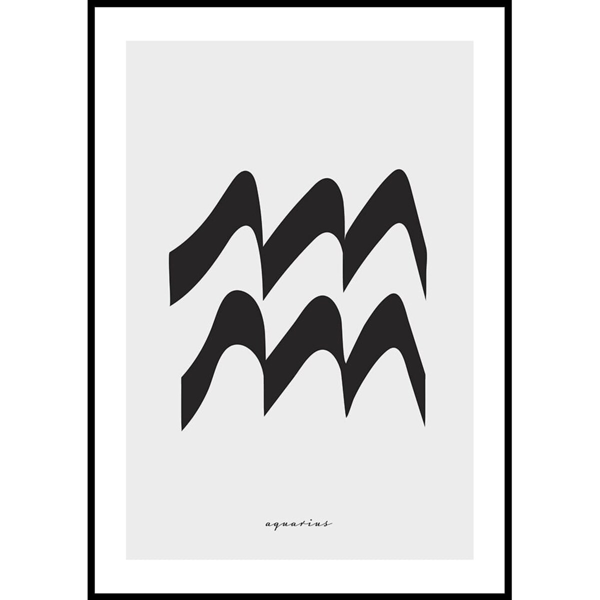 plakat znak zodiaku wodnik 30x40 cm