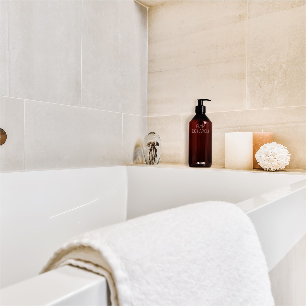 Butelka Z Pompką Dozownikiem Płyn Do Kąpieli 500 Ml Wielokrotnego Użytku Wielorazowa