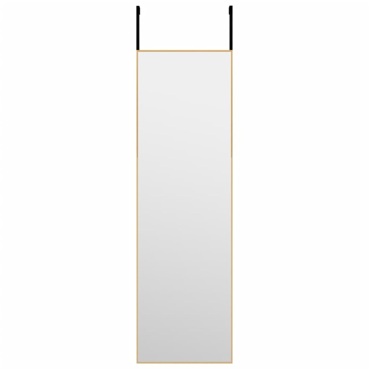 vidaXL Lustro na drzwi, złote, 30x100 cm, szkło i aluminium