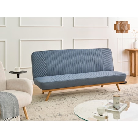 Sofa rozkładana dla 2 osób KALFAFEL Niebieski