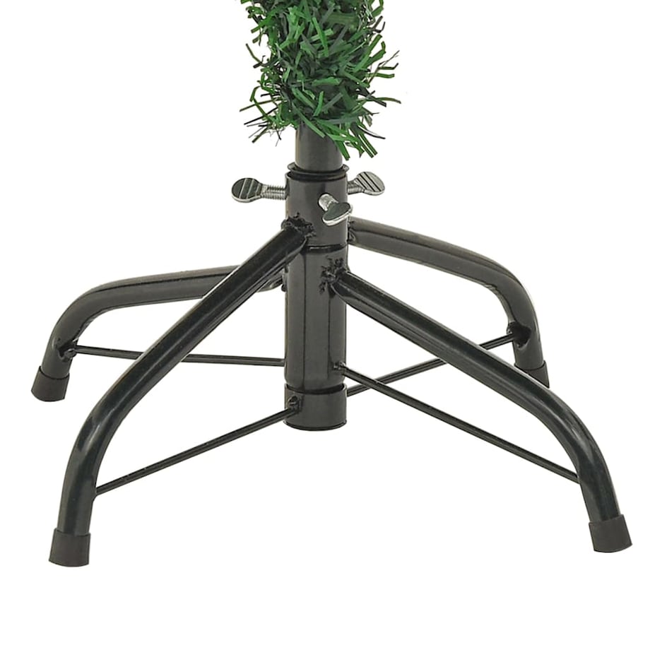 vidaXL Sztuczna choinka z lampkami i szyszkami, zielona 150 cm, PVC/PE