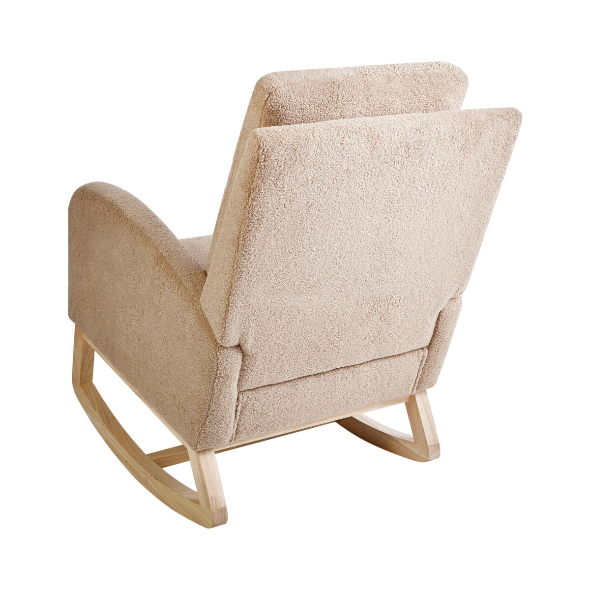 Fotel bujany ALSTA Boucle Beżowy