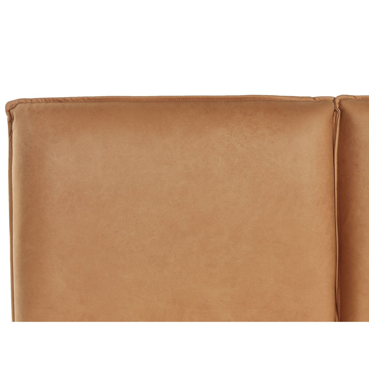 Łóżko ekoskóra 140 x 200 cm brązowe LIMANTON