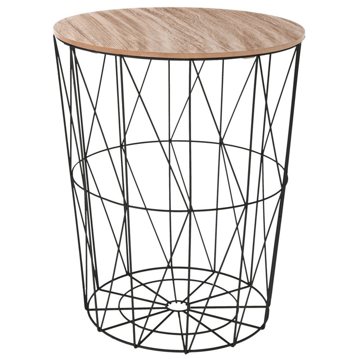 Stolik kawowy ze stalową konstrukcją