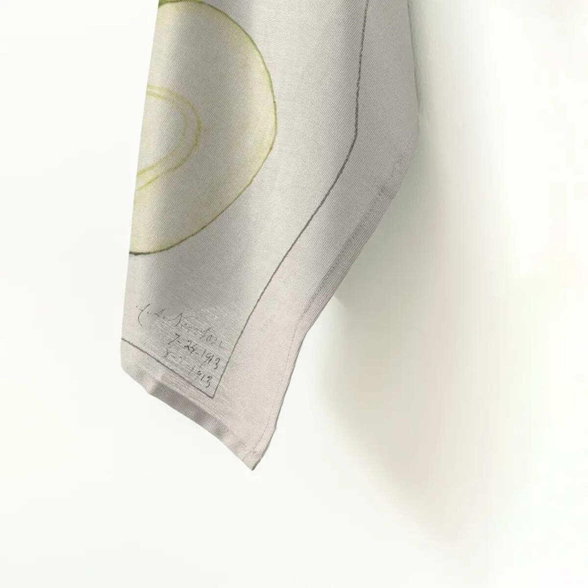 Lniany ręcznik kuchenny - zielone jabłko