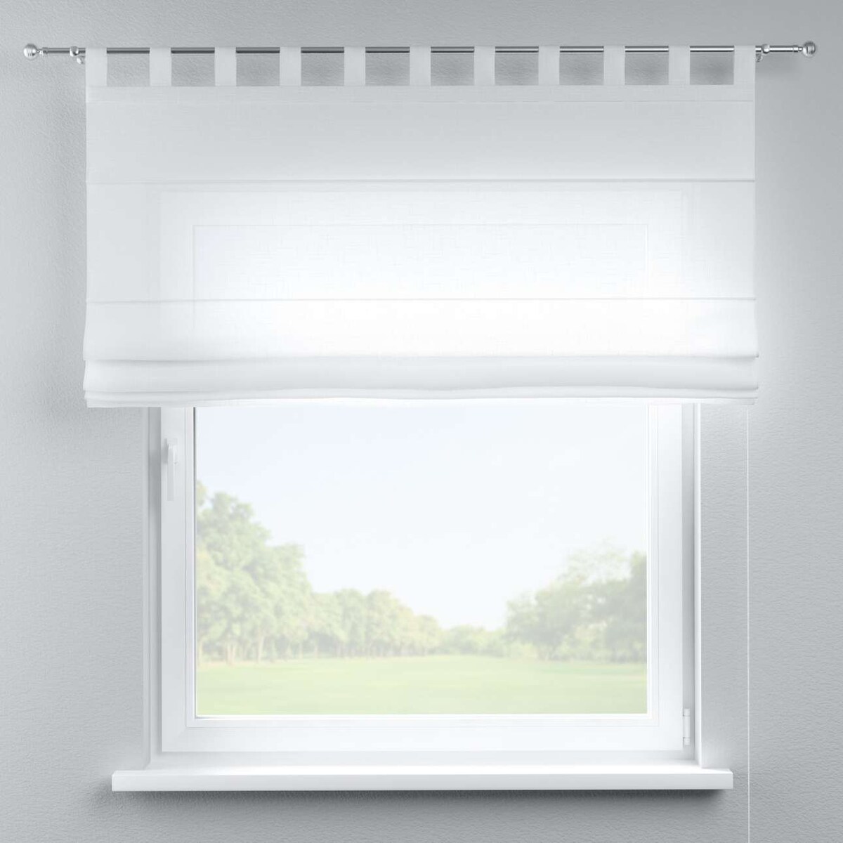 Roleta rzymska Verona 130x170 prześwitująca, biała