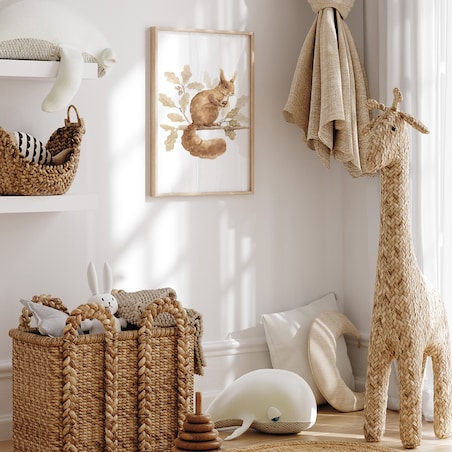 Plakat dla dzieci Wiewiórka 20x30