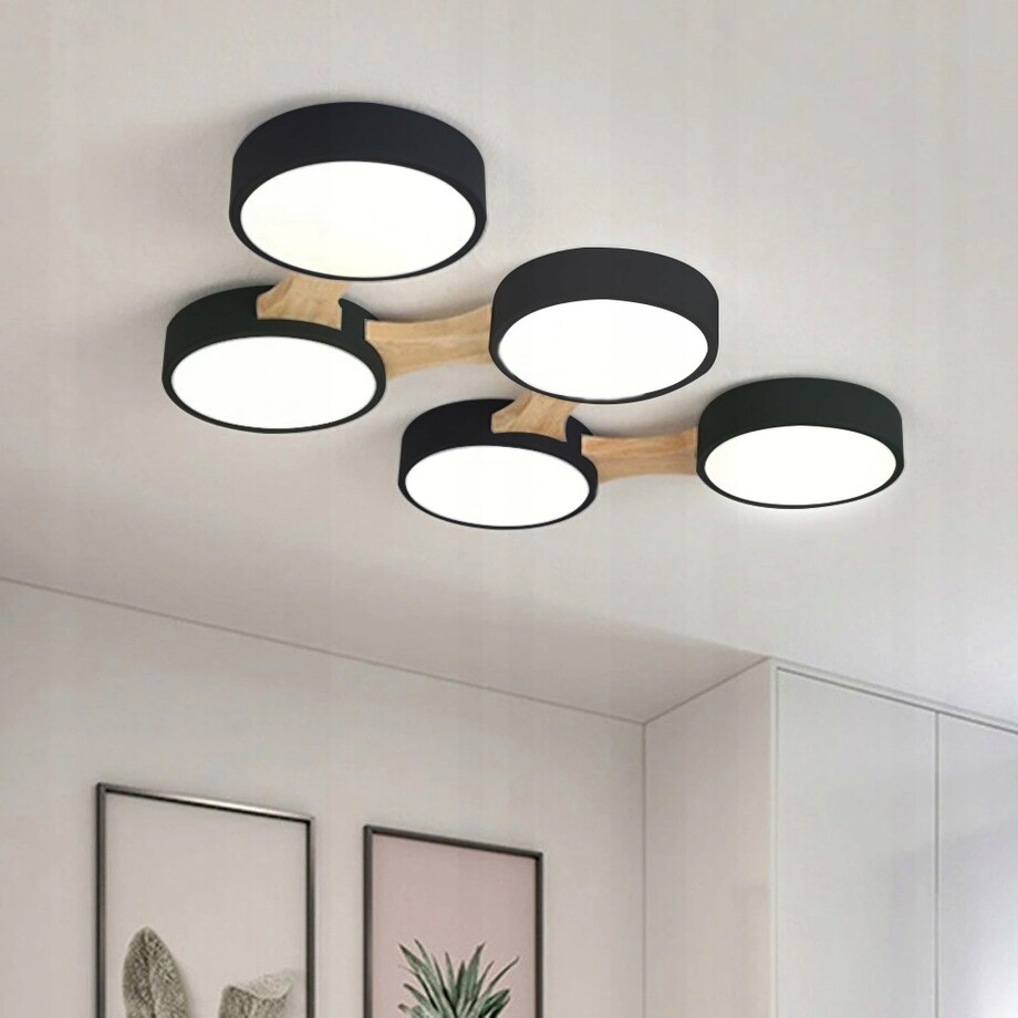 Lampa Sufitowa Nowoczesna Okrągły Plafon Duży Led5