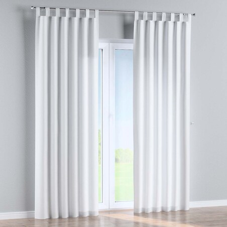 Zasłona na szelkach 1 szt. 130x245 biały z połyskiem