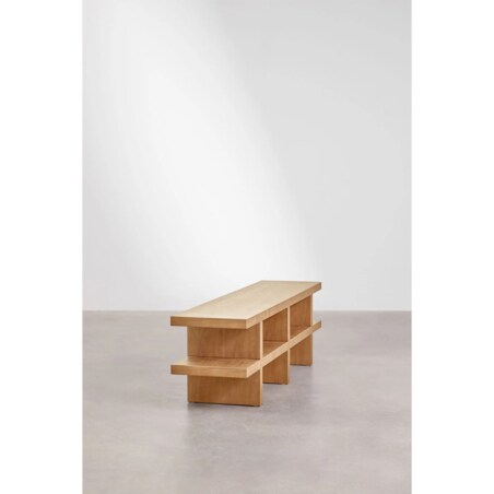 Szafka, komoda RTV Viviene 150x35 cm MDF, popielaty brąz