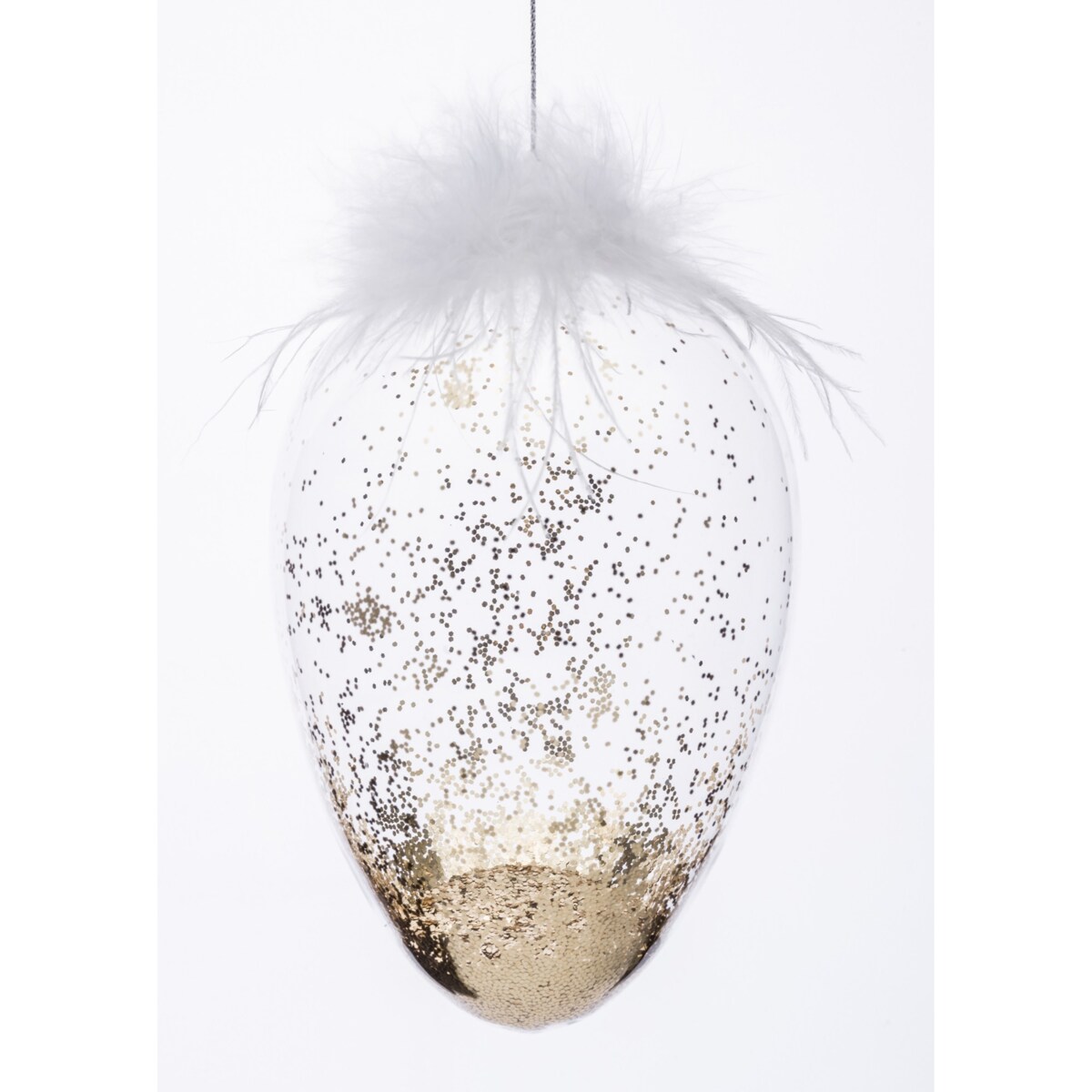 Dekoracja wielkanocna - jajko do stroików 15x10x10 cm PASKADAG - II duże złote