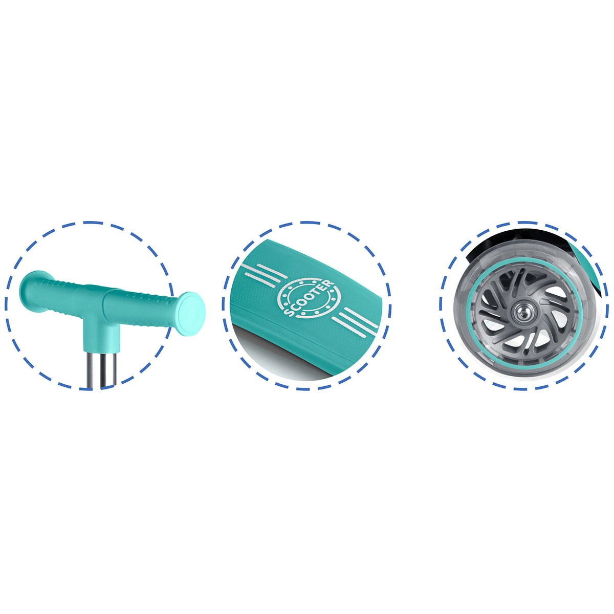 Hulajnoga trójkołowa dla dzieci Ricokids Glow balansowa świecąca w ciemności 765700