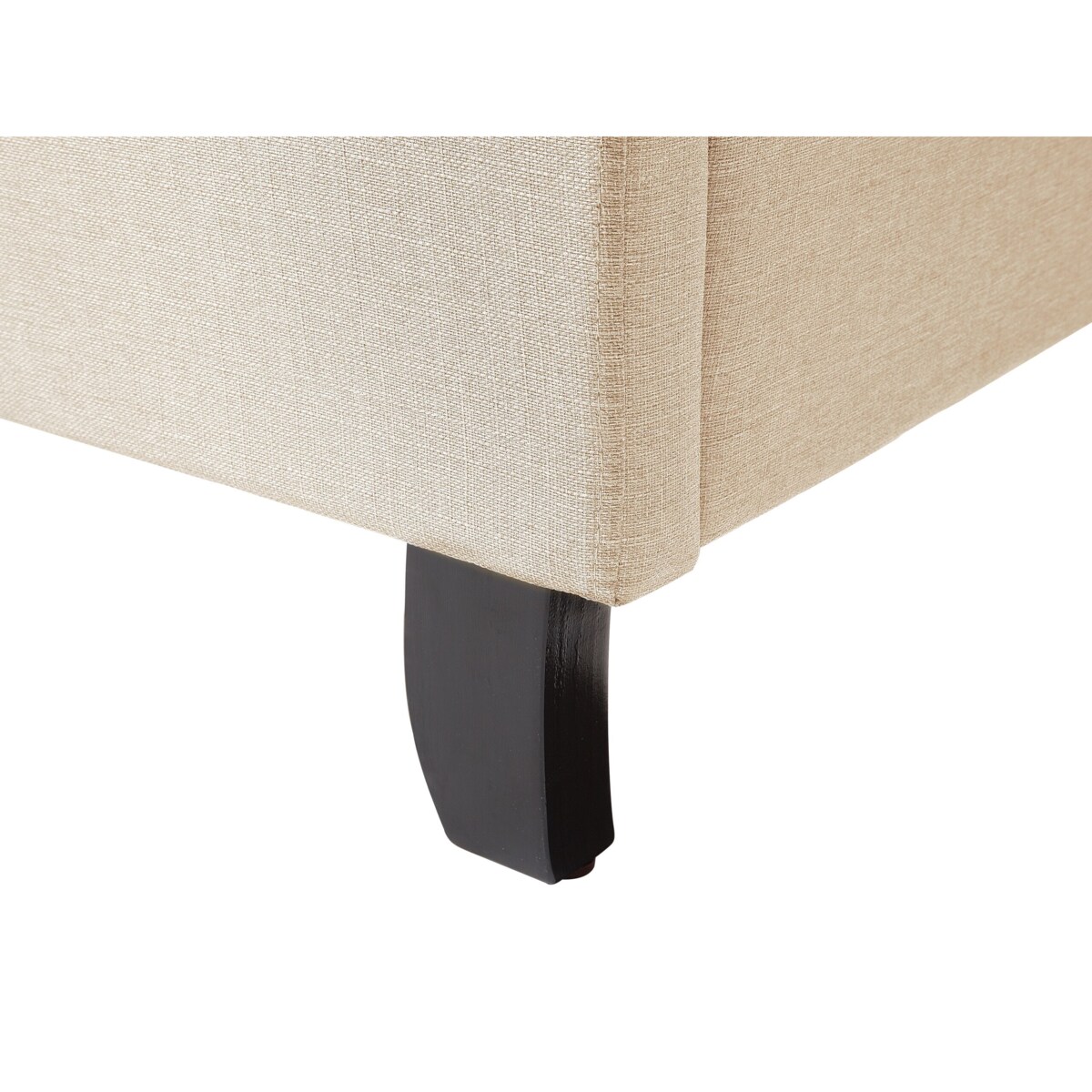 Łóżko tapicerowane 160 x 200 cm beżowe BORDEAUX