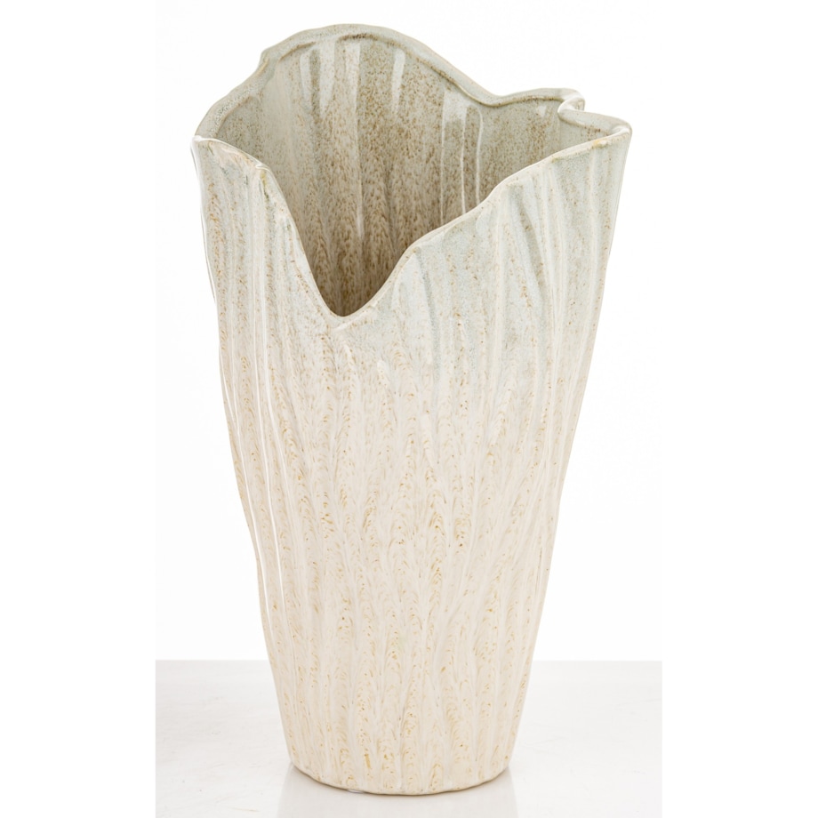 Wazon ceramiczny 33x19x19 cm VAZA-3 big beżowy