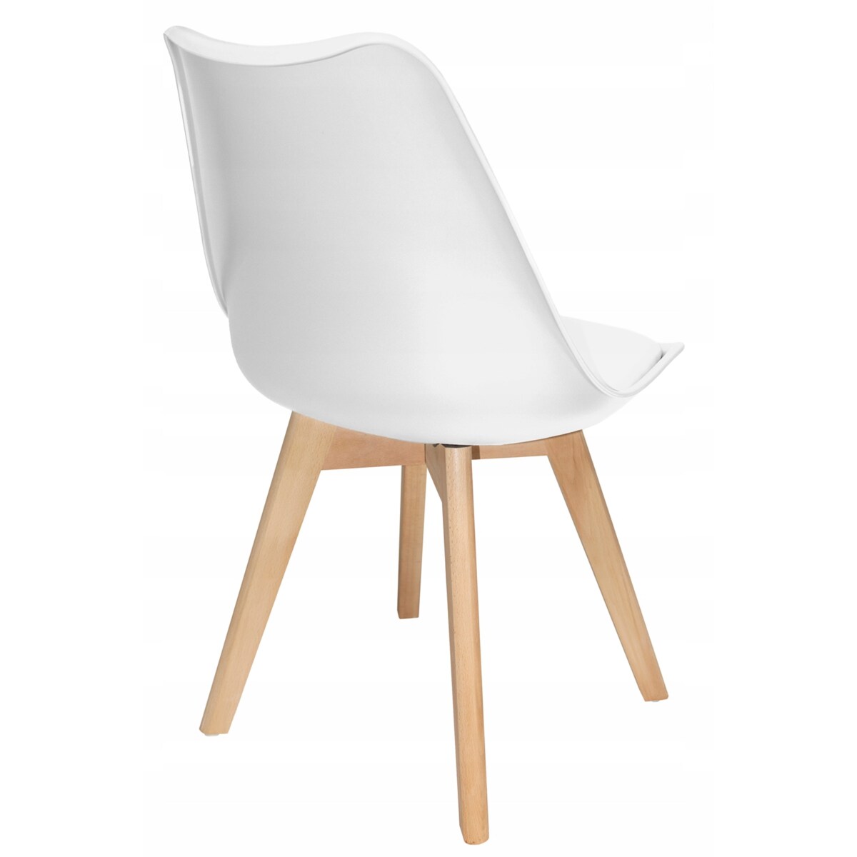 Krzesło skandynawskie OSLO białe wygodne