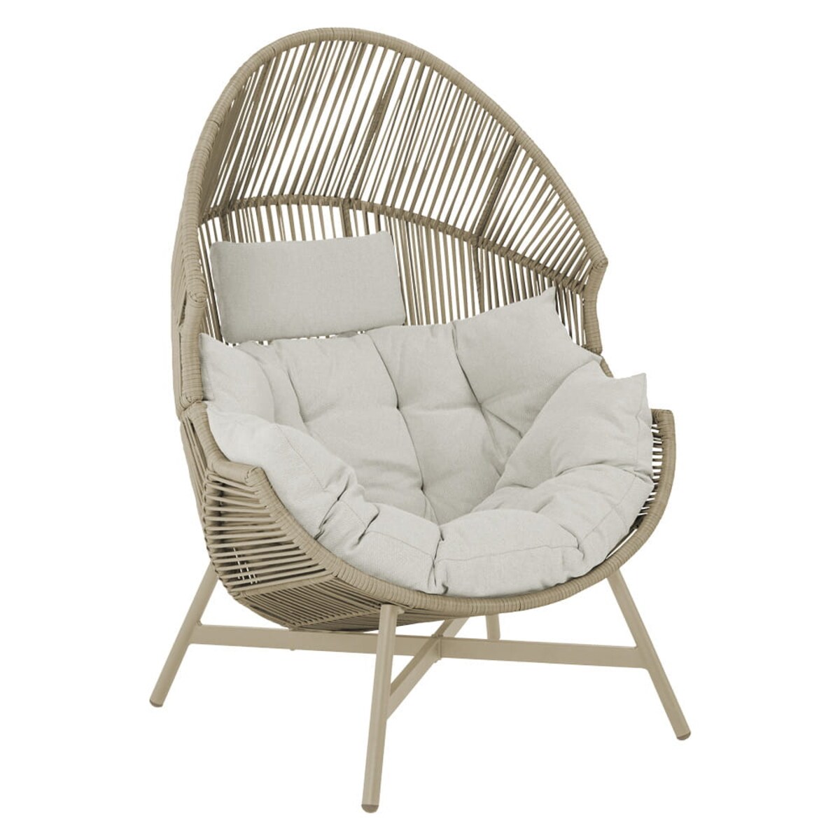 FOTEL OGRODOWY HOLAND KOKON BEŻOWY