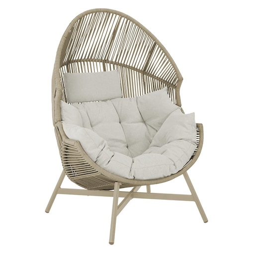 FOTEL OGRODOWY HOLAND KOKON BEŻOWY