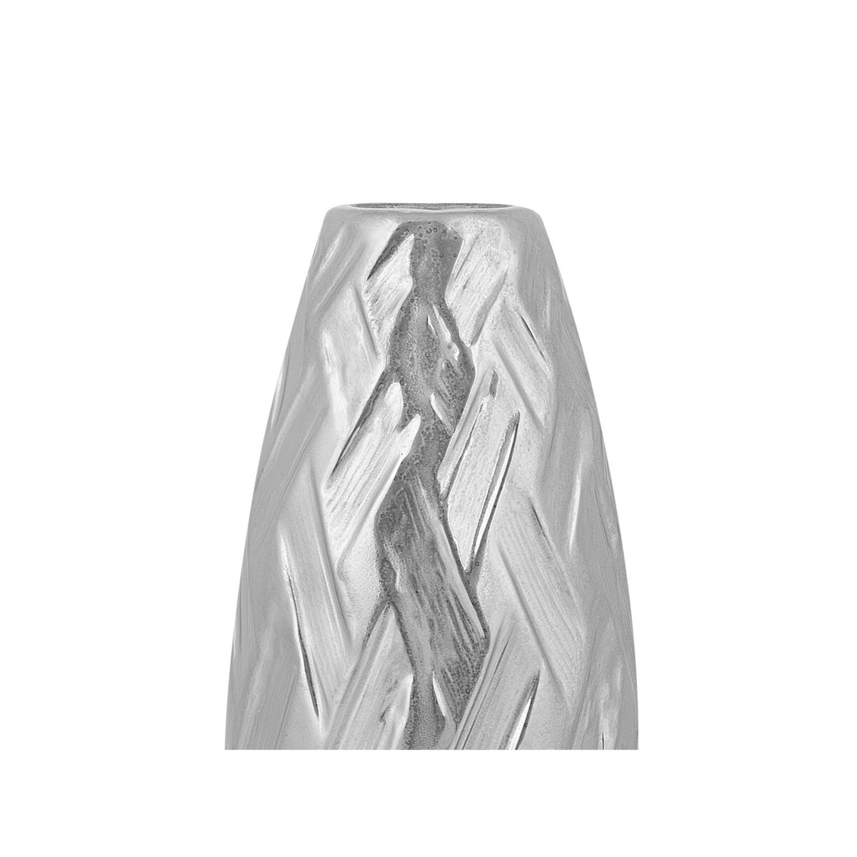 Wazon dekoracyjny ceramiczny srebrny ARPAD