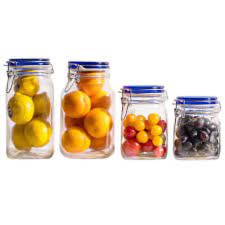 6x SŁOIK POJEMNIK hermetyczny 2 L BORMIOLI BLUE FIDO na żywność kapustę