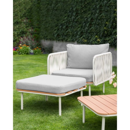 Krzesło ogrodowe Szary SENISE