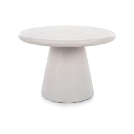 Ława AURORA ⌀60 cm jasna szara