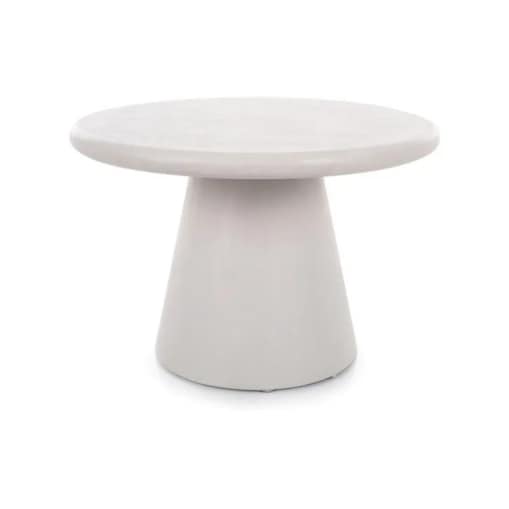 Ława AURORA ⌀60 cm jasna szara