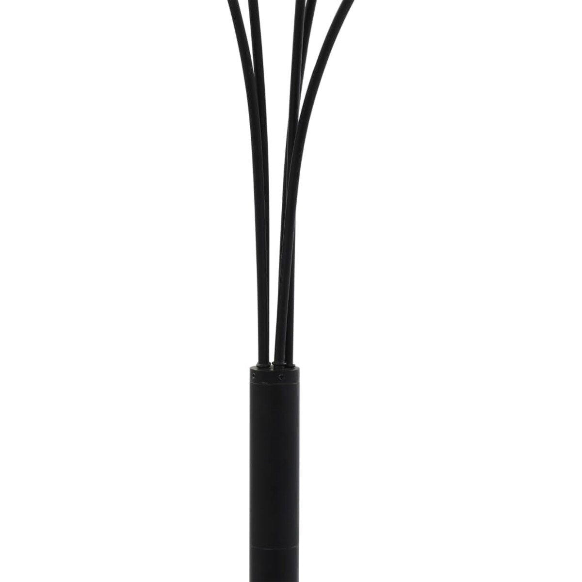 vidaXL Lampa stojąca, 200 cm, 5 x E14, czarno-złota