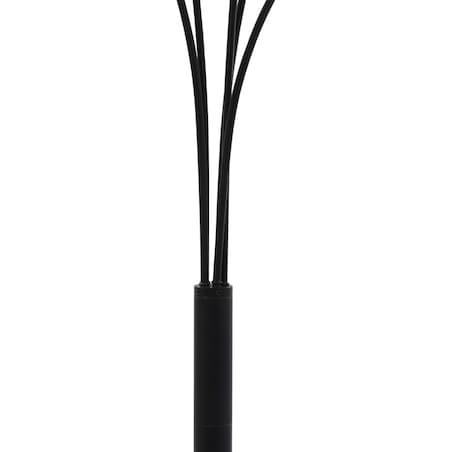 vidaXL Lampa stojąca, 200 cm, 5 x E14, czarno-złota