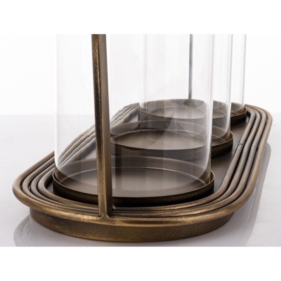 Świecznik z 3 lampkami SIBONA 17X49X19 cm