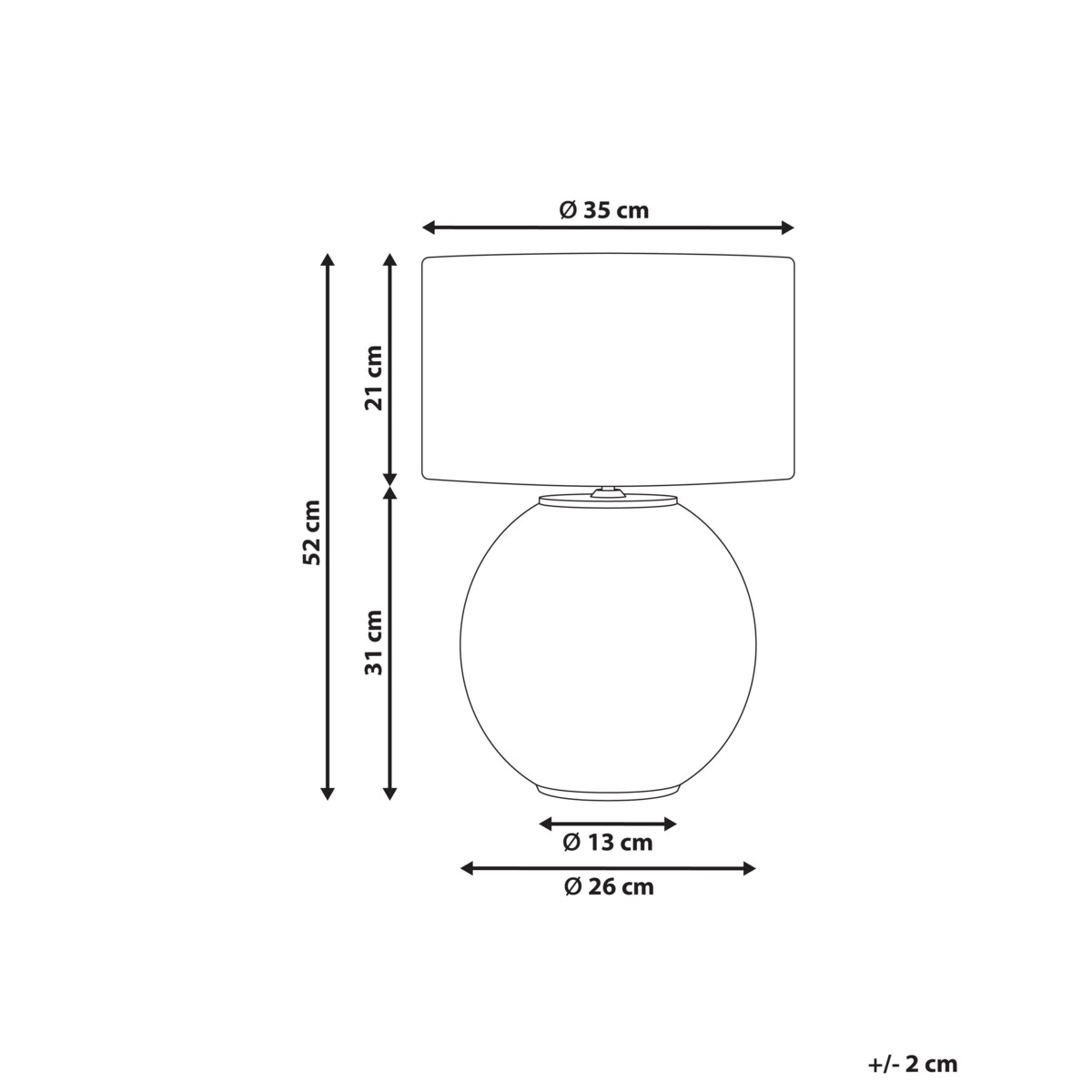 Lampa stołowa SOBRAMATI Metal Mosiężny