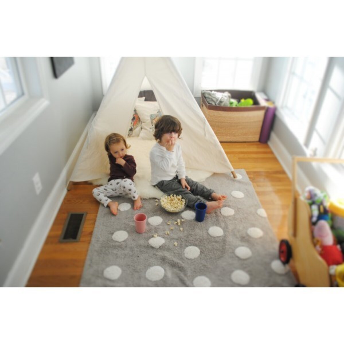 Dywan Bawełniany Topos Grey 120x160 cm Lorena Canals