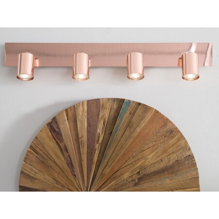Lampa sufitowa 4-punktowa metalowa miedziana TIGRIS