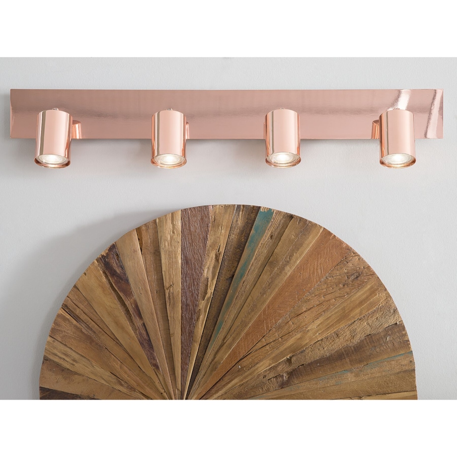 Lampa sufitowa 4-punktowa metalowa miedziana TIGRIS