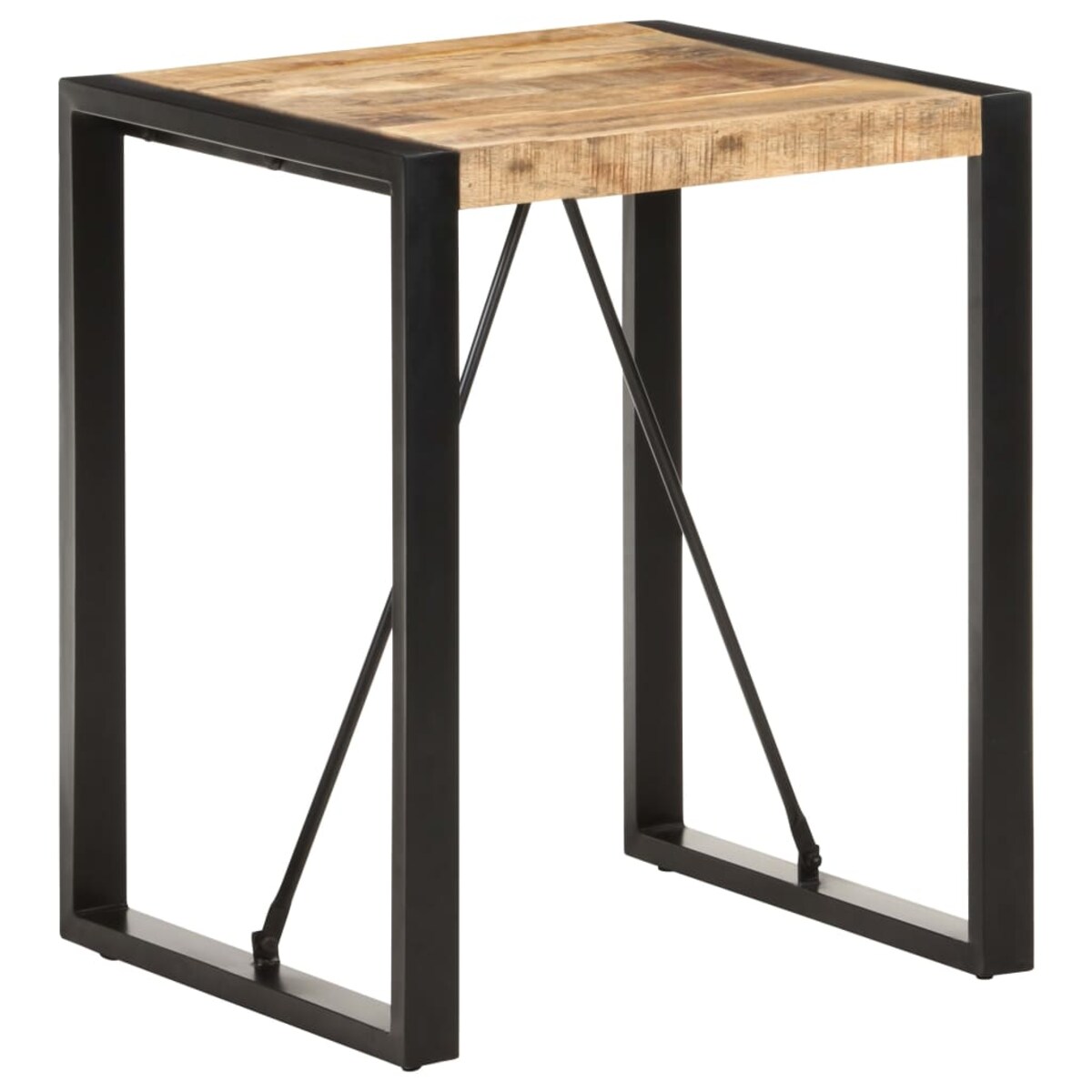 vidaXL Stolik jadalniany, 60x60x75 cm, lite, surowe drewno mango