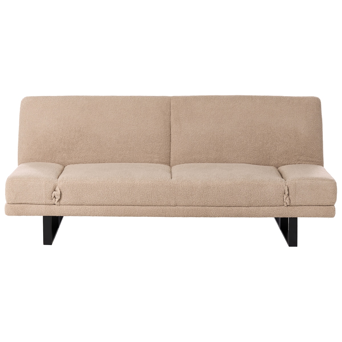 Sofa rozkładana dla 2 osób YORK Boucle Beżowy