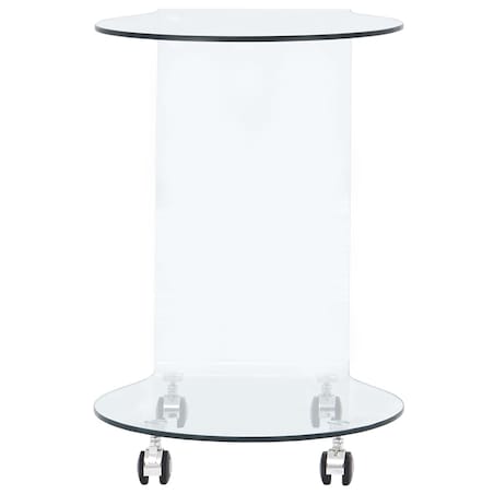 vidaXL Stolik kawowy, 45 x 40 x 58 cm, szkło hartowane