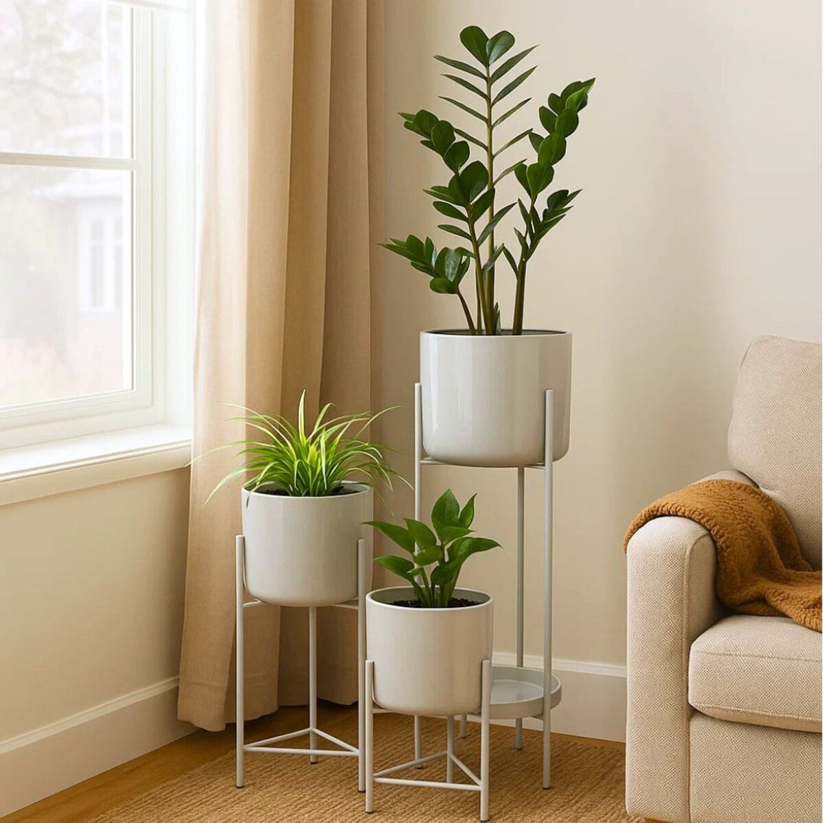 Zestaw donic w różnych rozmiarach, metal, 3 szt.