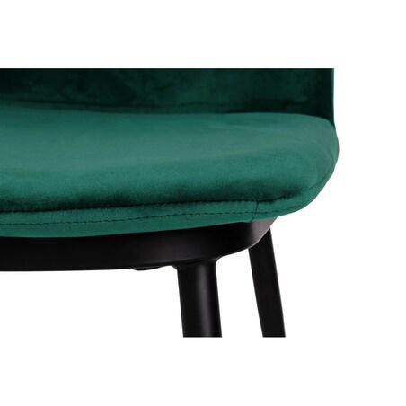 Krzesło tapicerowane Diego KH1201100122.GREEN King Home zielone czarne