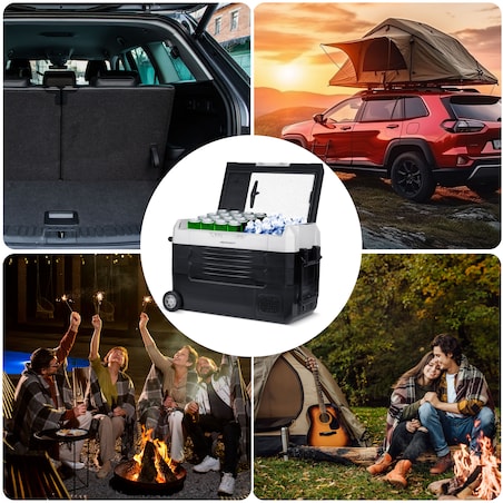 Lodówka turystyczna kompresorowa samochodowa zamrażarka Berdsen 12V 100-240V 40l