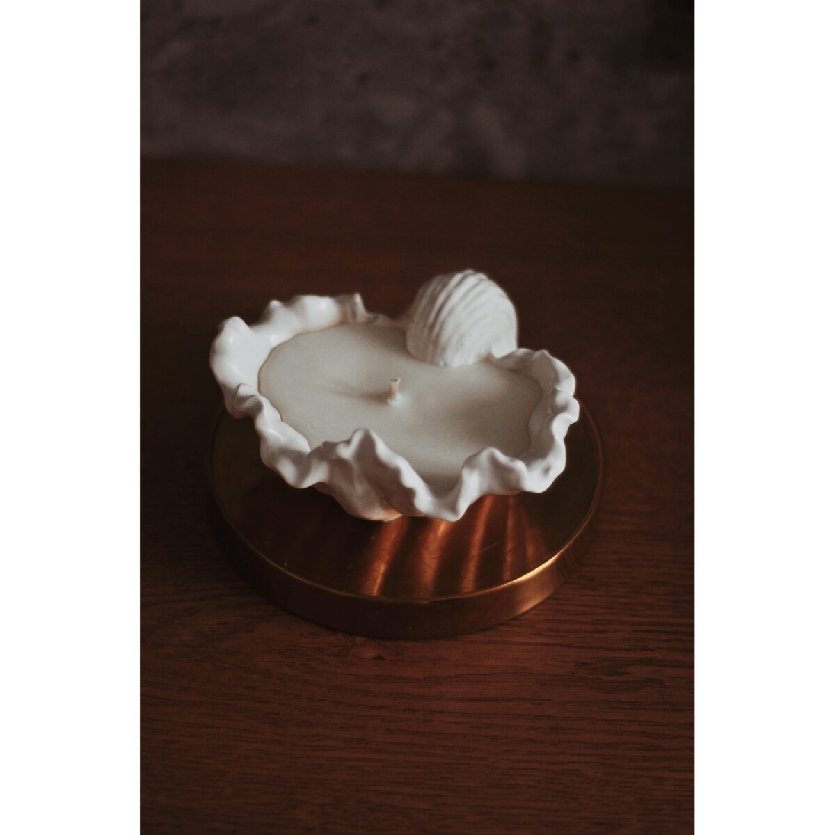 Świeca sojowa Muszla 100 g Biel Naturalna