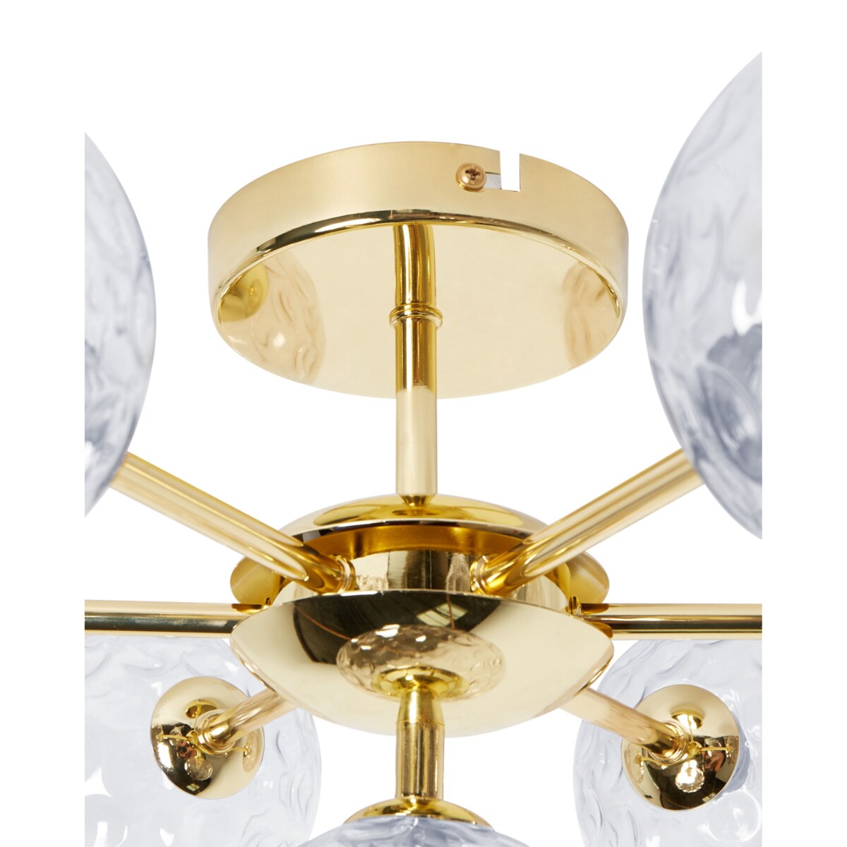 Lampa 7-punktowa szklana niebieska ANADYR