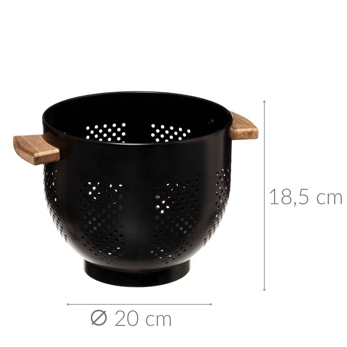 Durszlak metalowy z raczką, Ø 20 cm