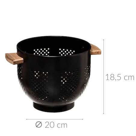 Durszlak metalowy z raczką, Ø 20 cm