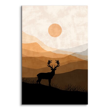 Obraz Jeleń na Rykowisku 80x120cm
